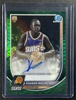 KHAMAN MALUACH 2025-26 BOWMAN CHROME ROOKIE AUTO REPTILIAN GREEN REFRACTOR 3/99