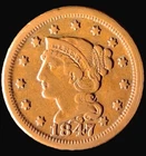Photo of a 1847-P Large Cent from an eBay listing that sold on Jul 22, 2026