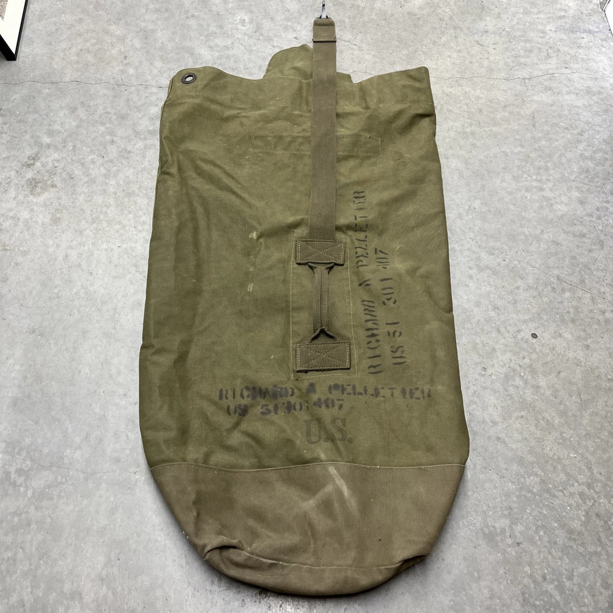 Vintage Army Duffle Bag In Collectible Military Surplus Bags