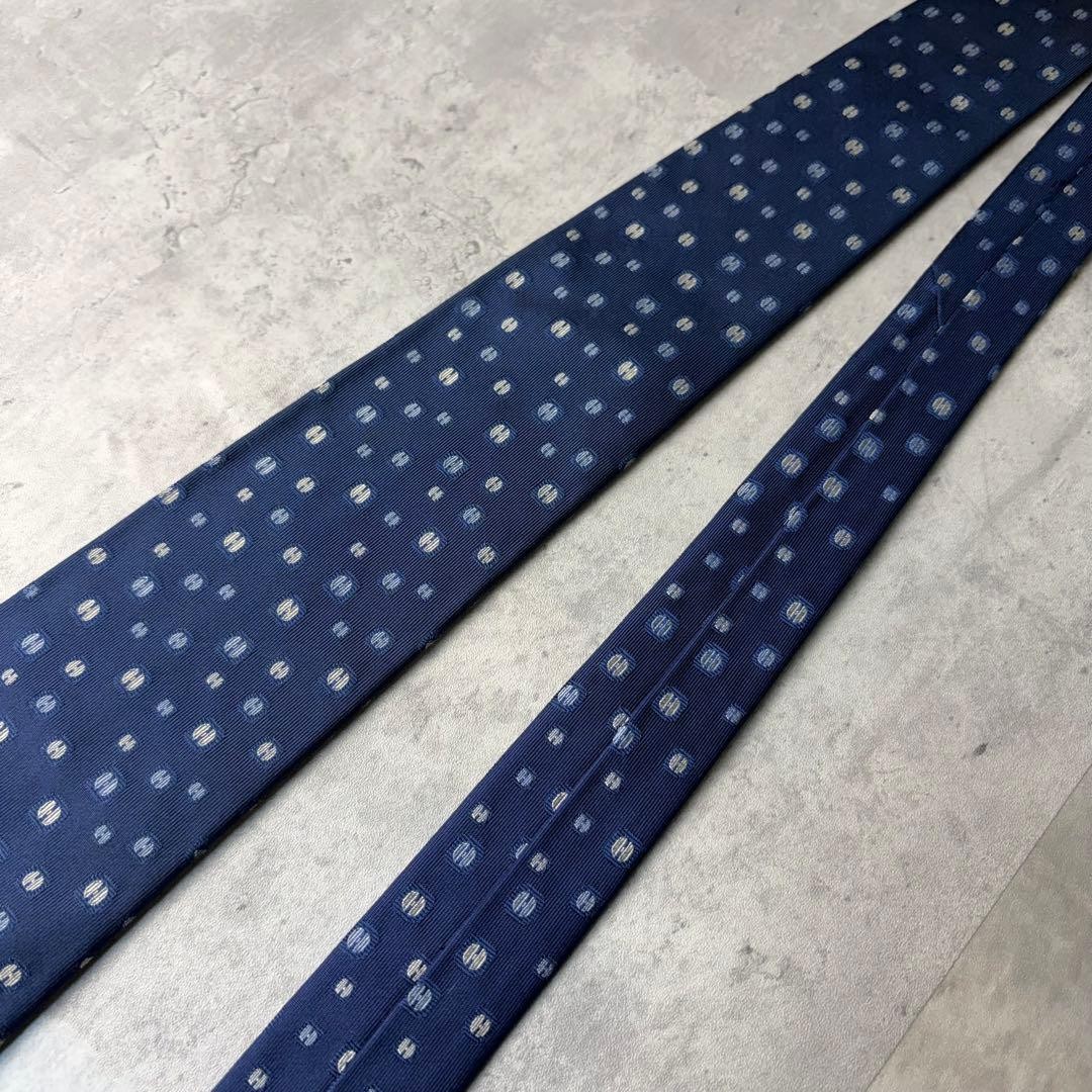 Item HERMES Jacquard H Pattern Dot Pattern Tie Na… - image 4