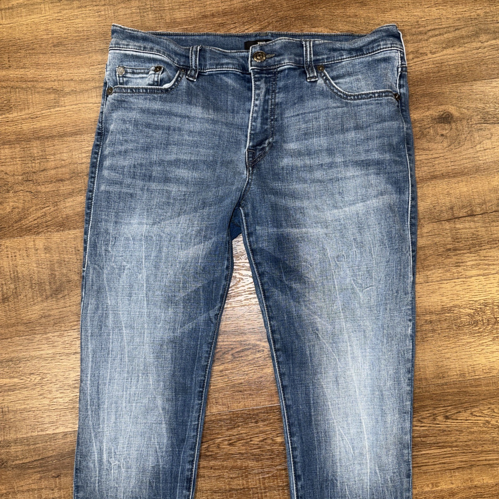 TRUE RELIGION Tony Straight Jeans Mens Size 34 (34x31) Medium Wash Blue thumbnail 3