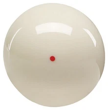 Genuine Aramith Brand Weighted Orange/Red Dot (Dynamo Tables) Pool/Billiard Cue