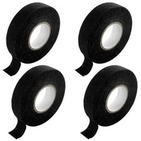 Diompirux Gewebeband Schwarz 4 StüCk, Kabelbaum Filzband 19 Mm X 15