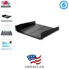 2U Server Rack Shelf - Universal Vented Rack Mount Cantilever Tray for 19" Ne...