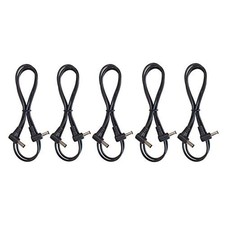5-Pack 3-Foot Right Angle DC Power 5.5mm x 2.1mm Male to Male Patch Cables