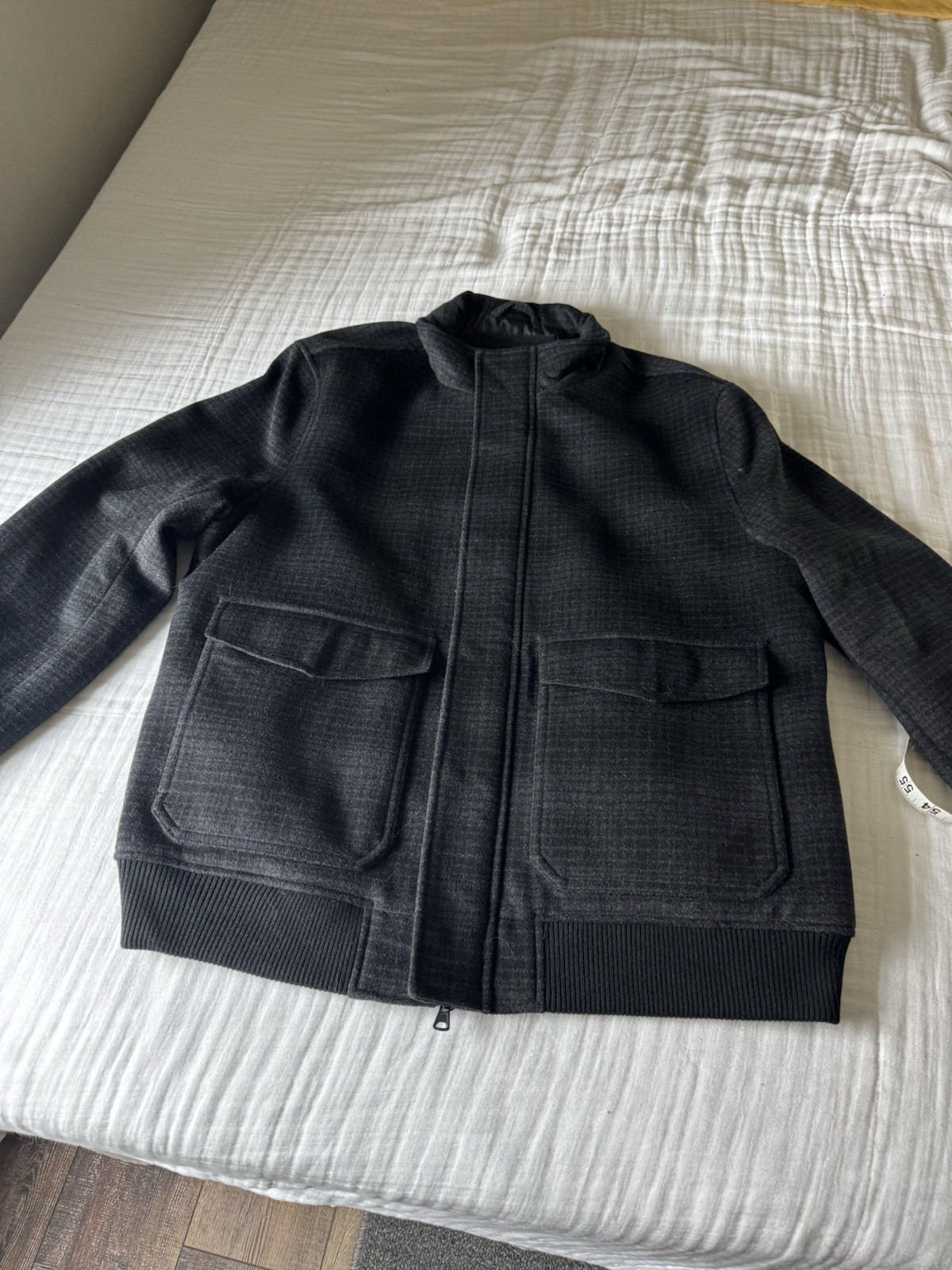 Wool Michael Strahan Bomber Jacket - image 1