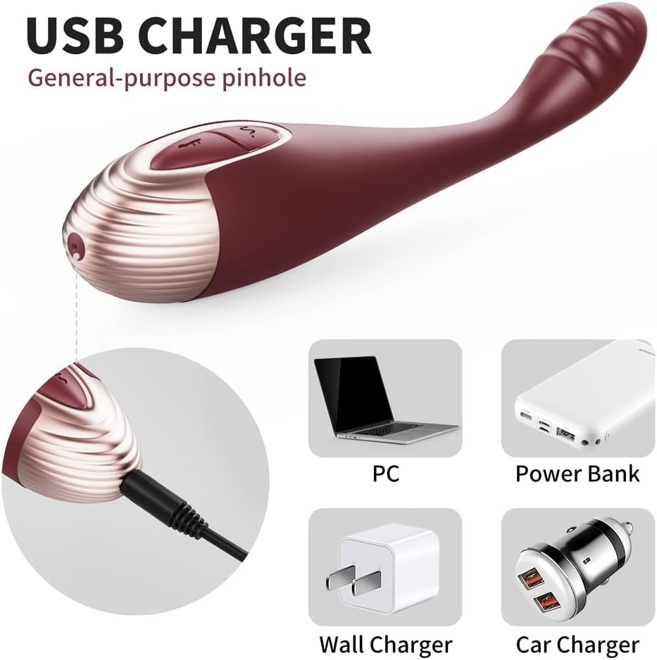 Women Mini powerful Bullet Shape 7 Speed Vibrating Massage Rechargeable