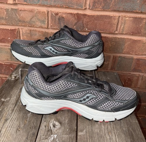 Saucony Cohesion Grid Women's Sneakers Size 7.5 S15219-1 Gray Pink Running Shoes - Picture 4 of 15