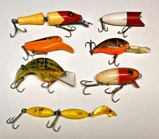 Vintage Lot of Lures - Action, Wright McGill, Rebel, Action Lures, Staley Marine