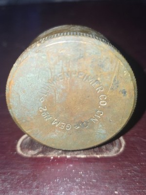 Vintage Lunkenheimer Co. No. 2 Messing Schraubdeckel Fettbecher Hit Miss Schmierstoffgeber 