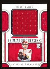 2022 National Treasures Tremendous Treasures Brock Purdy RC Rookie Patch /49