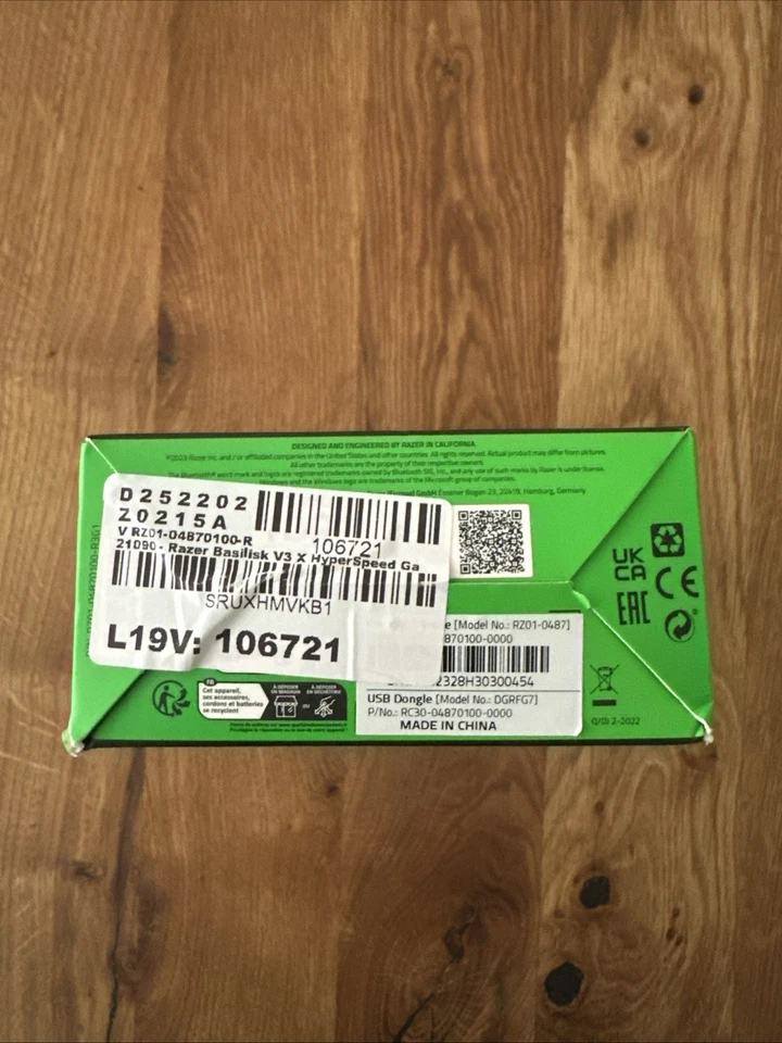 Razer Basilisk X Hyperspeed Kabellos Optisch Gaming-Maus - Schwarz / Maus - Bild 3 von 4