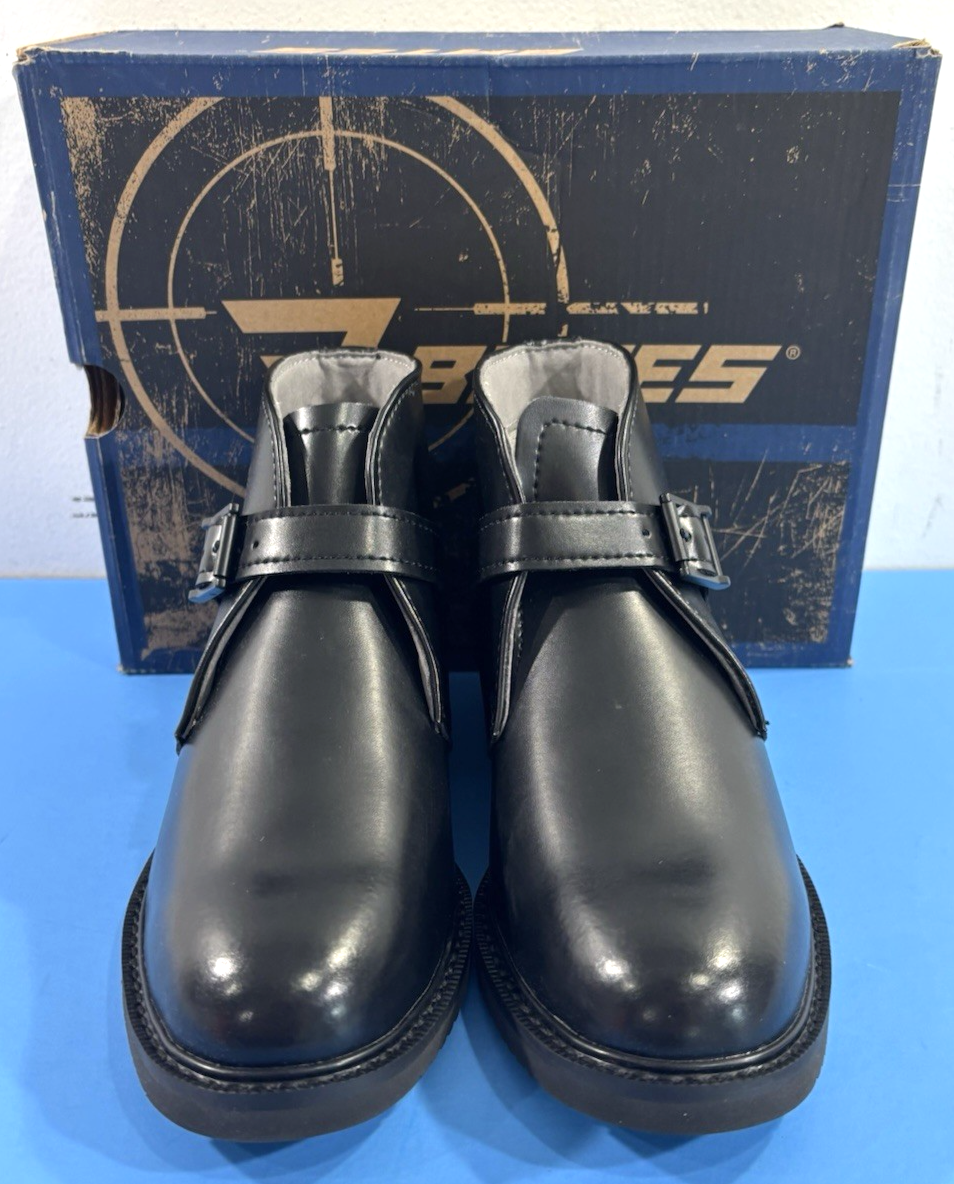 NIB 4 M MENS BATES SENTINEL BUCKLE CHUKKA HIGH SHINE BOOTS E01832