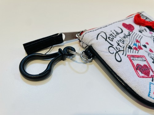 Disneyland Paris Minnie Mouse Paris Je T’aime Zippered Coin Purse, New w/o Tag - Picture 5 of 5