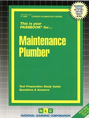 MAINTENANCE PLUMBER(PASSBOOKS) (CAREER EXAMINATION SERIES) By National Learning