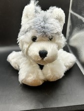 Ganz Webkinz Lil Kinz Husky Plush Puppy Dog Stuffed Animal Toy HS120 9" No Code