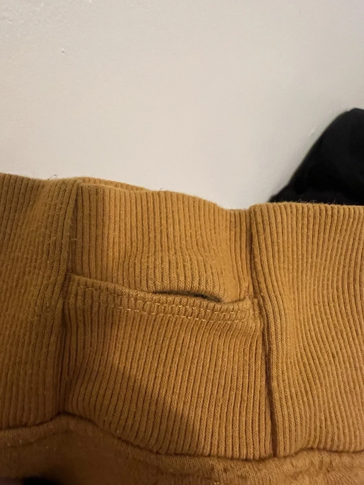 Толстовка с капюшоном из флиса Tek Gear Ultrasoft 3XL желтая с карманами и отверстиями для большого пальца - Изображение 4 из 4