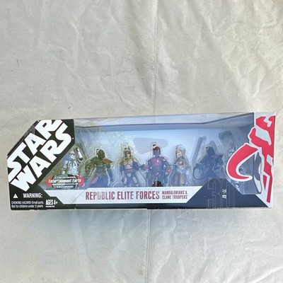 New Hasbro Star Wars 30th Republic Elite Forces Mandalorians & Clone Troopers