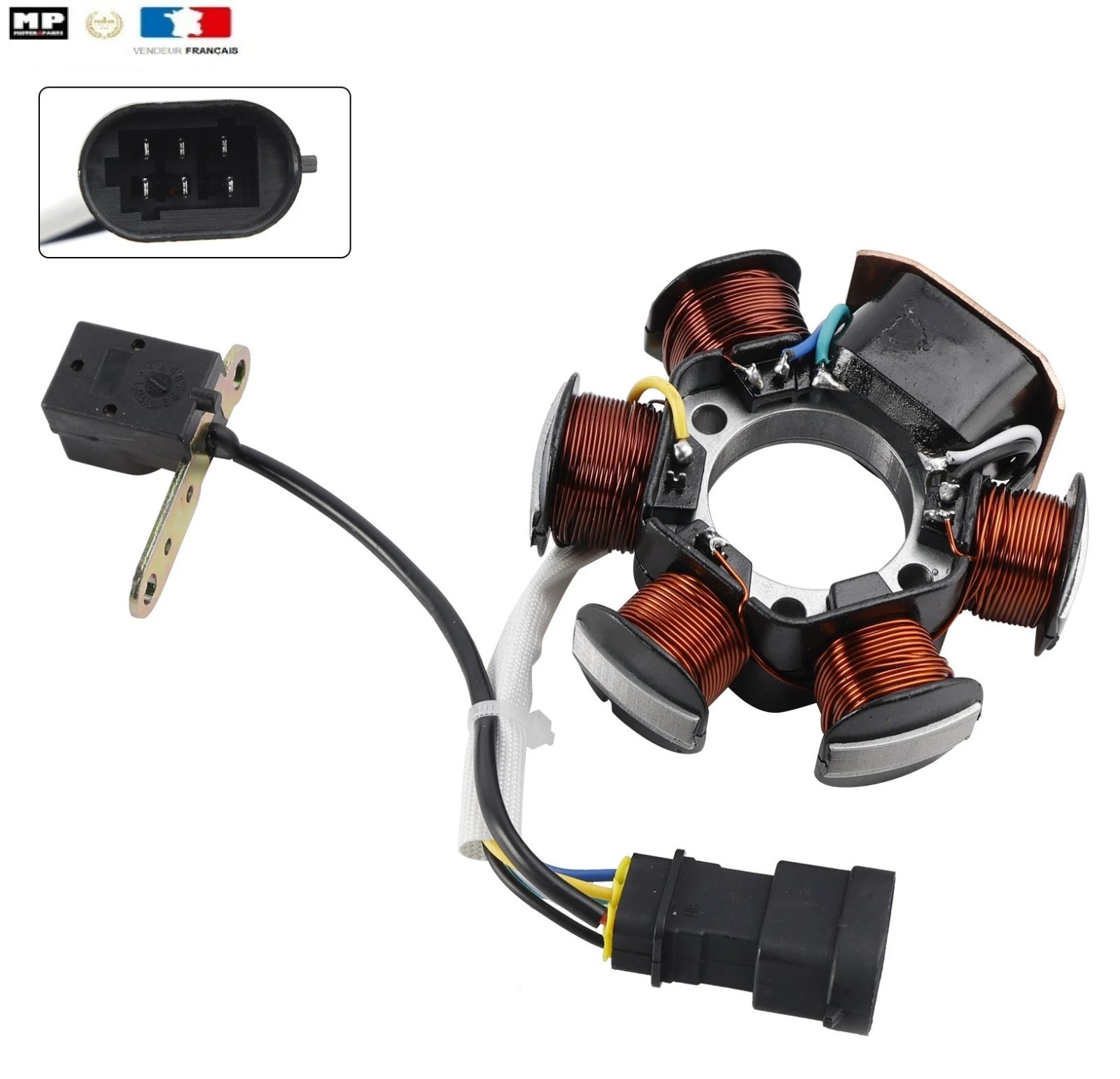 Stator alternateur Piaggio Zip 50 et Typhoon allumage de rechange pour scooter 12V