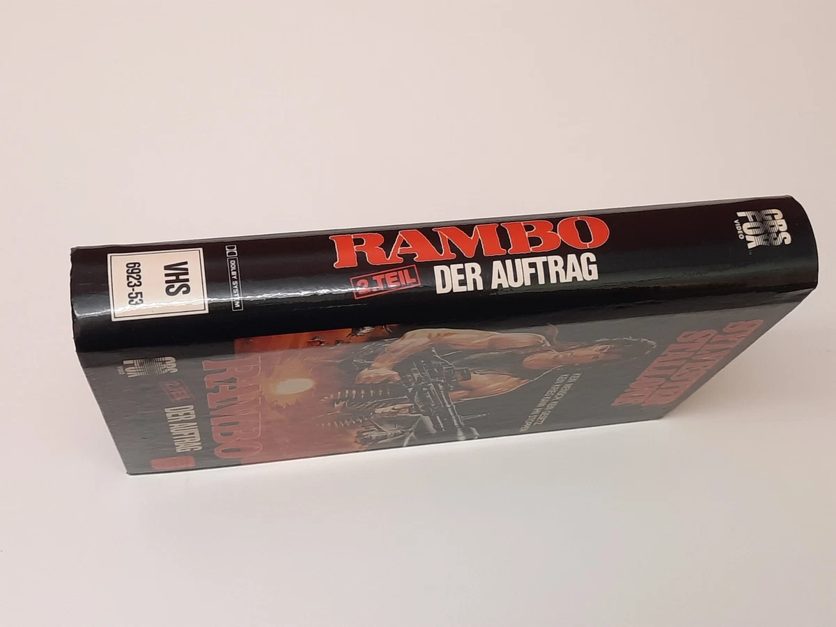 Rambo 2. Teil - Der Auftrag 1985 VHS German PAL Video Hartbox Sylvester Stallone