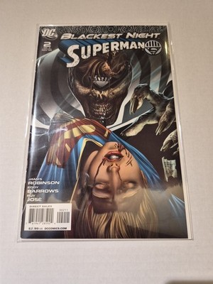 Blackest Night: Superman #2 Eddy Barrows Cover (DC Comics November 2009)