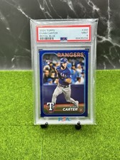 2024 Topps Evan Carter Royal Blue Baseball Card #280 PSA 9 Mint