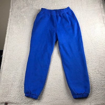 Comfrt Minimalist Sweatpants Womens L (31x29) Cobalt Blue Fleece Lined Joggers