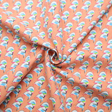 100 Cotton Flannel Fabric / 6 Type Cartoon Printed For Kids - By the Yard