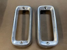 1965 1966 Ford Truck Aluminum Turn Signal Bezels Pair Lh Rh 65 66 Oem