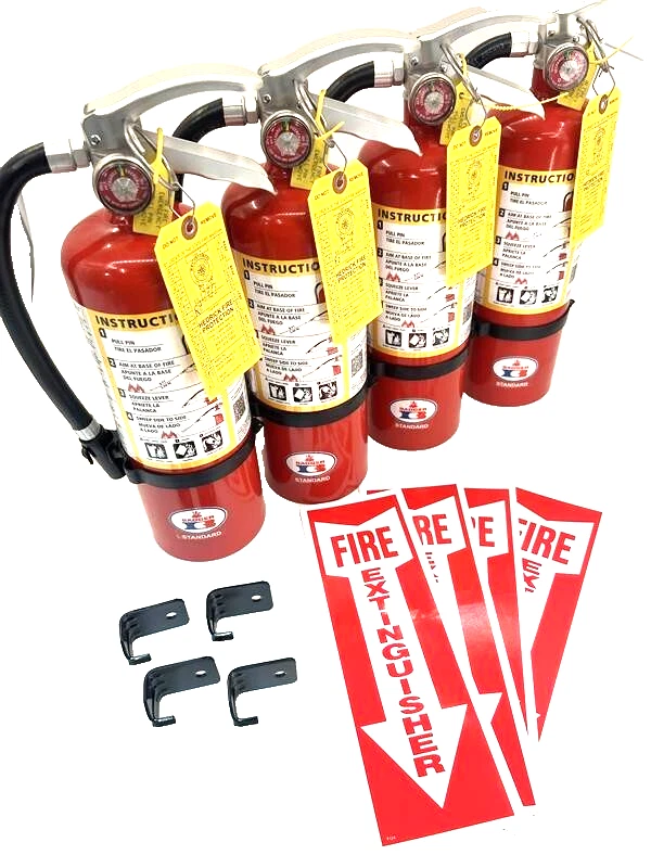 Estintore Da 5 Libbre Amerex/Badger/Buckeye Con Staffa Per Veicolo O Uso Marino – NUOVO