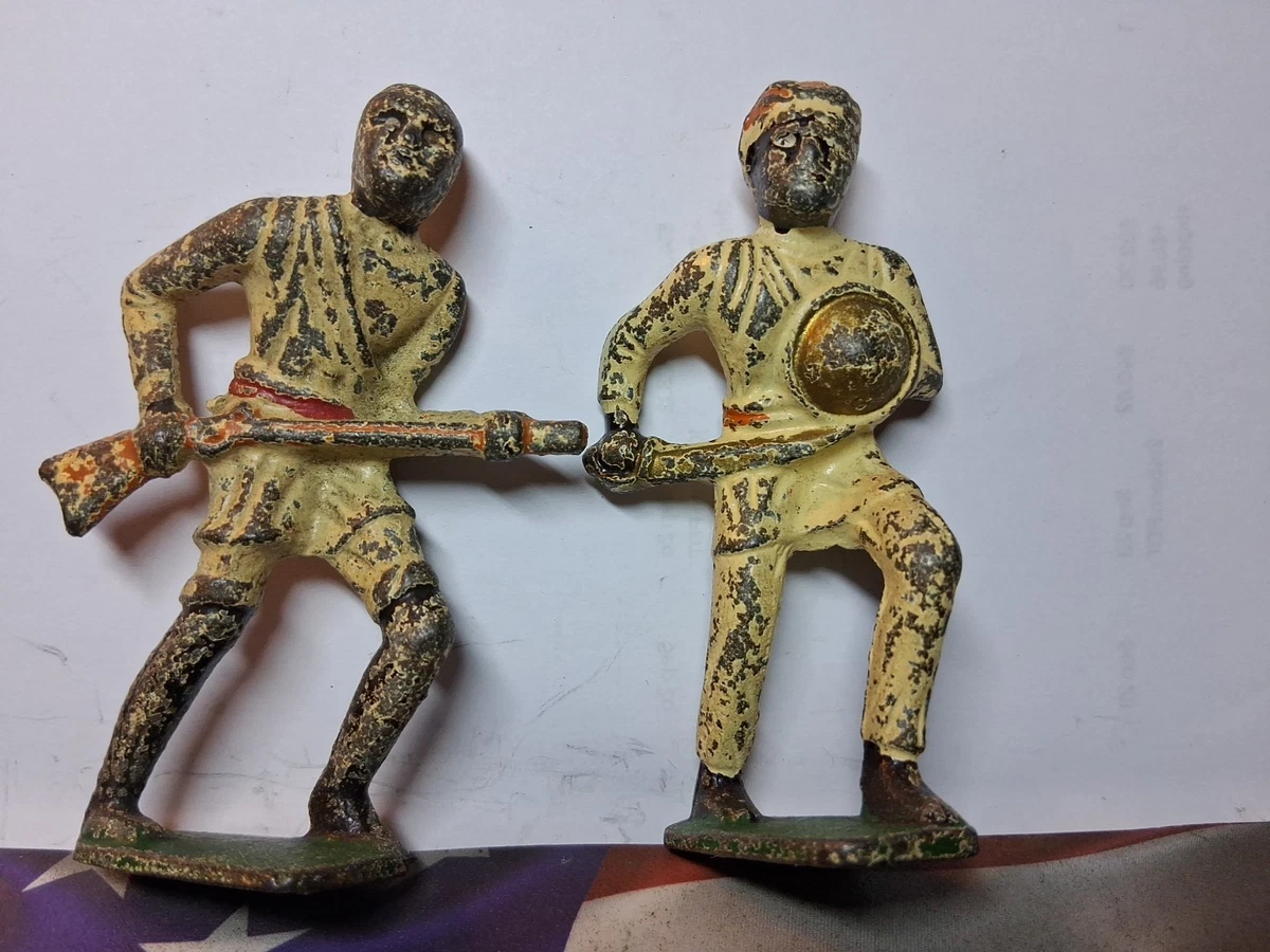 Grey Iron Ethiopian Tribesman & Chief Toy Soldiers