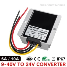 DC DC Converter 9-40V to 24V 6A 10A Automatic Step Up Down Boost Buck Regulator
