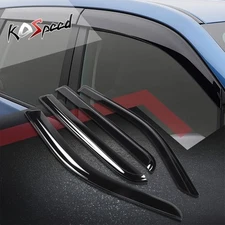 Window Visors Sun Guard Rain Deflector Vent for Ram 1500 Crew Cab 2019-2024