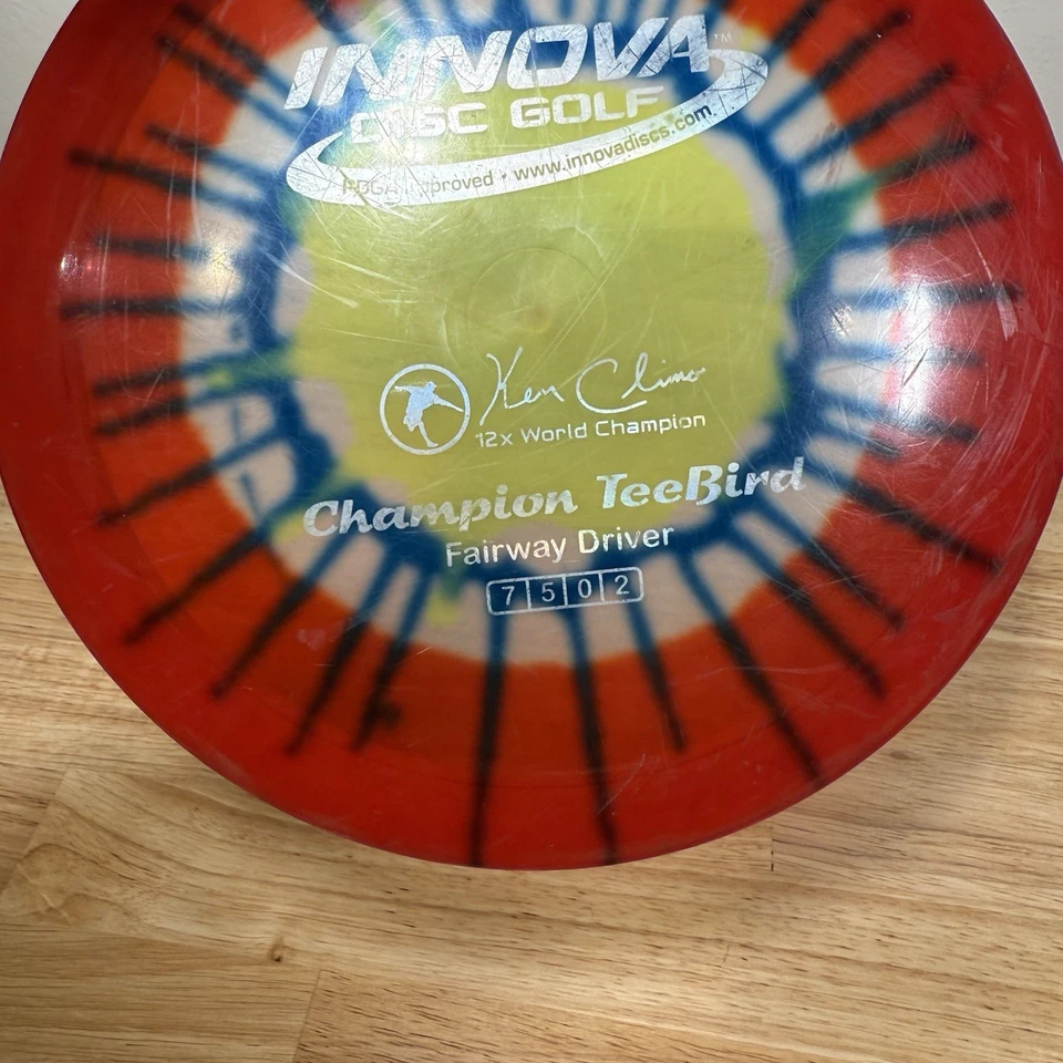 Innova Champion TEEBIRD 172g Tye Dye Ken Climo 12x World Champion Fairway Driver - Image 3 of 4