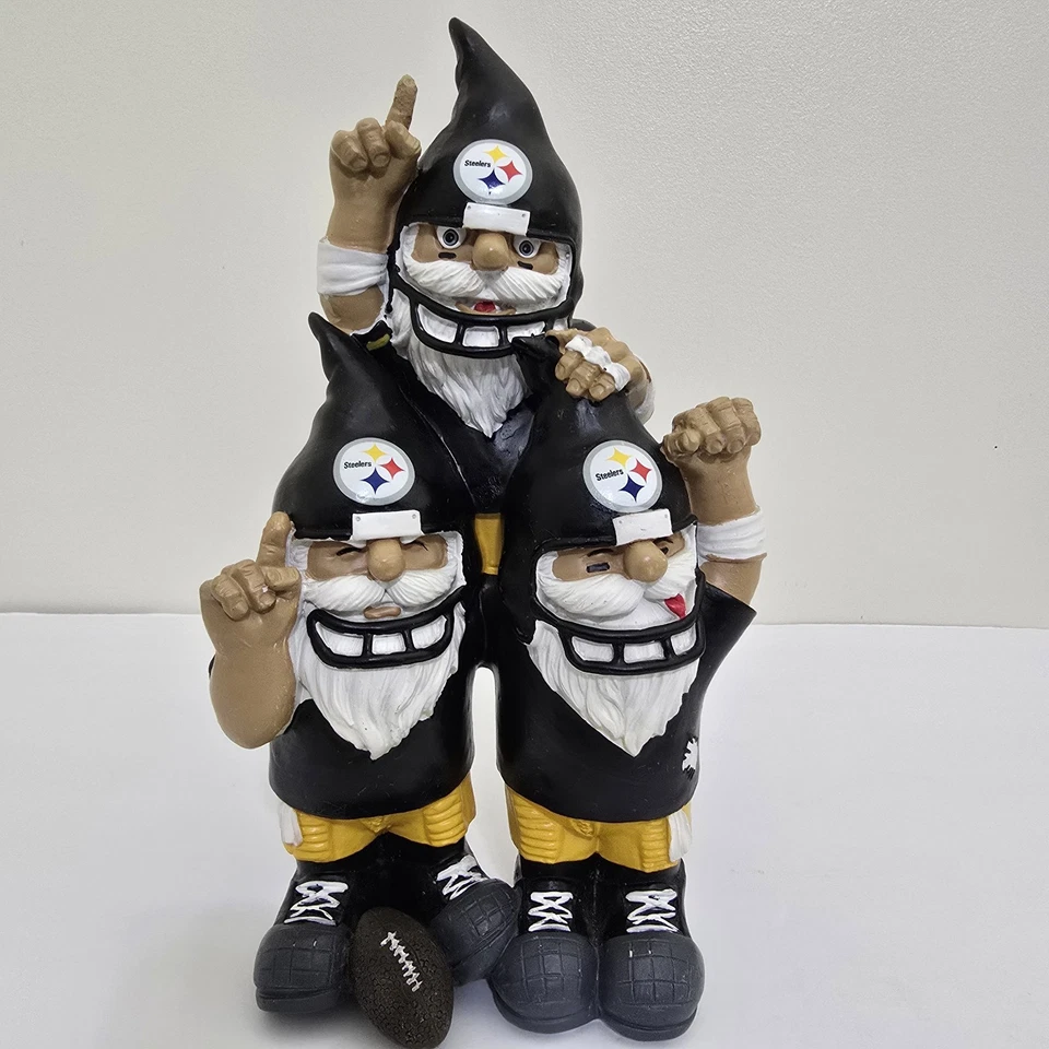 NFL Pittsburgh Steelers Resina Jardín Gnomo Equipo Orgullo Decoración Forever Coleccionables Foto 2 de 4