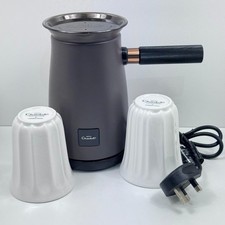 Hotel Chocolat Velvetiser in Anthrazitgrau & 2 Weiß x Pod Tassen - GEBRAUCHT TOP