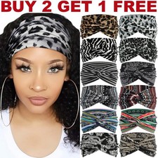 Yoga Hair Bands Head Wraps for Girl Women Wide Headbands Turban Workout Headband