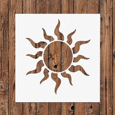 Sun Design Reusable Stencil Template for Wall Art DIY Crafts - StencilAir
