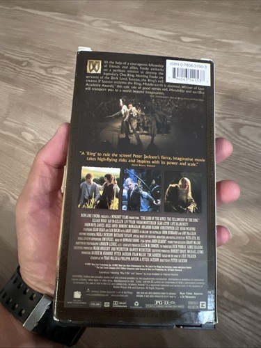 Lord Of The Rings: The Fellowship Of The Ring Warner Video Sealed VHS Tape 2002 - Picture 2 of 3