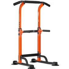 Power Tower Dip Station Pull Up Bar for Home Gym Adjustable Height Strength