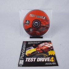 Test Drive 4 PS1 PlayStation 1 - W/ Manual