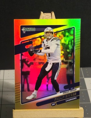 2021 Donruss #71 Philip Rivers PREMIUM GOLD HOLO PRESS PROOF Chargers Card