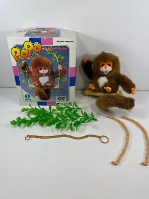 POPO The Pocket Monkey Swinging Toy 1983 Iwaya Japan Electronics