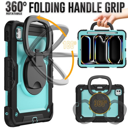 For iPad Air 1 2 9.7 5/6th 10th/9th/8th/7th Gen Pro Air 11 Heavy Duty Stand Case - Picture 53 of 220