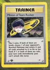 1st Edition Minion Of Team Rocket 113/132 - Gym Heroes - Near Mint