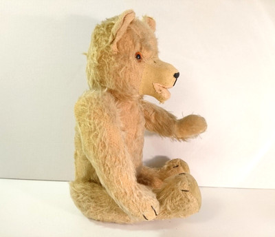 1930s Antique German HERMANN Teddy Bear, Mohair, Jointed, Open Mouth - RARE!