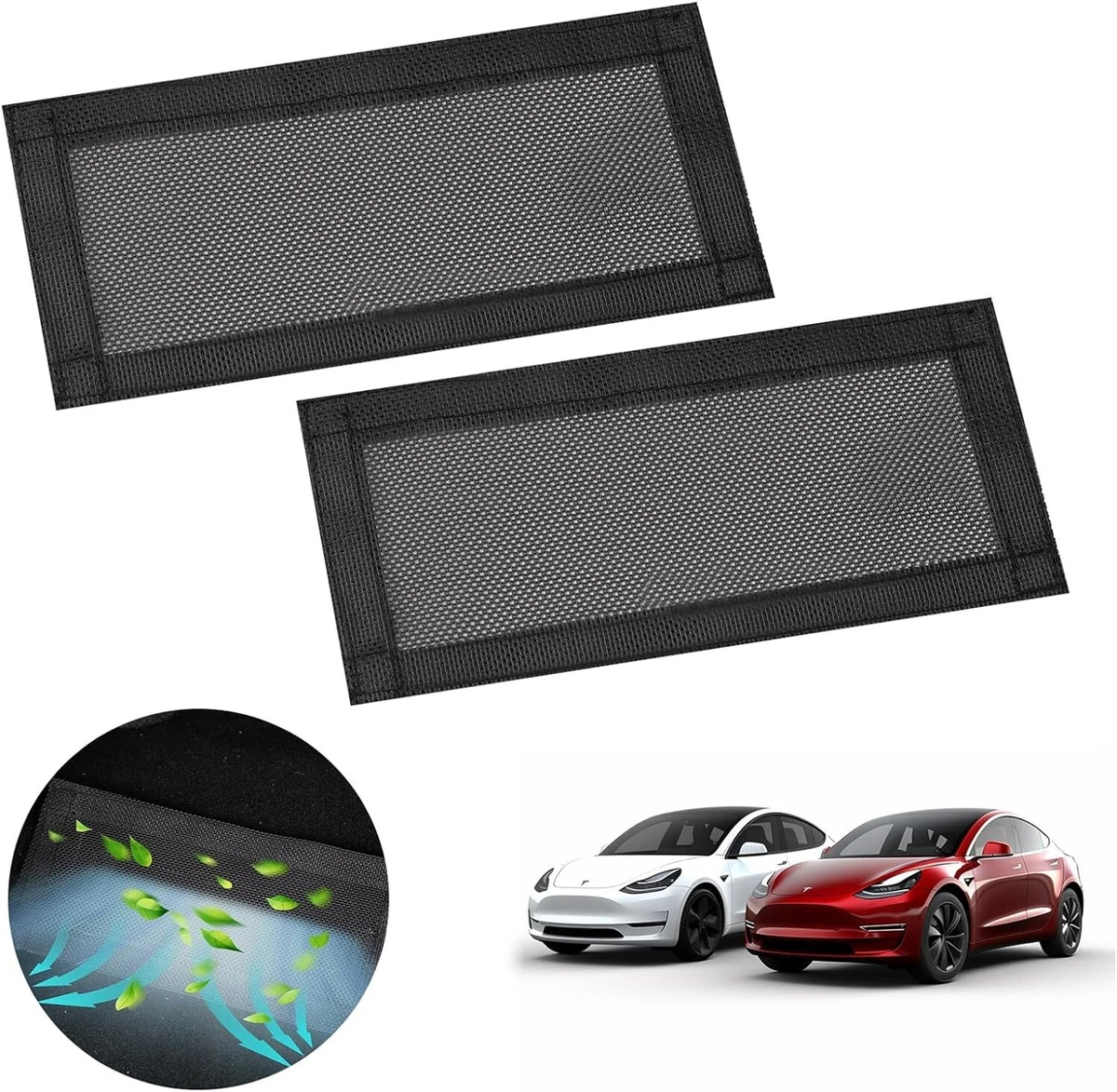 Rear Under Seat Air Vent Cover for Tesla Model 3/ Model Y Accessories (Set  of 2)