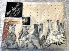 Vintage Lady Pepperell Animal Walk Jungle Twin Flat Size Sheet New Without Tags