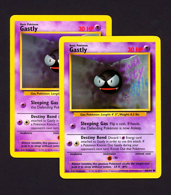 1999 Pokemon GASTLY Base Set INK ERROR Non Holo MISPRINT Cards 50/102 Lot EX NM | eBay 1999 Pokemon GASTLY Base Set INK ERROR Non Holo MISPRINT Cards 50/102 Lot EX NM | eBay