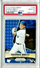 2013 Panini Prizm George Brett Blue Baseball Prizm PSA 10